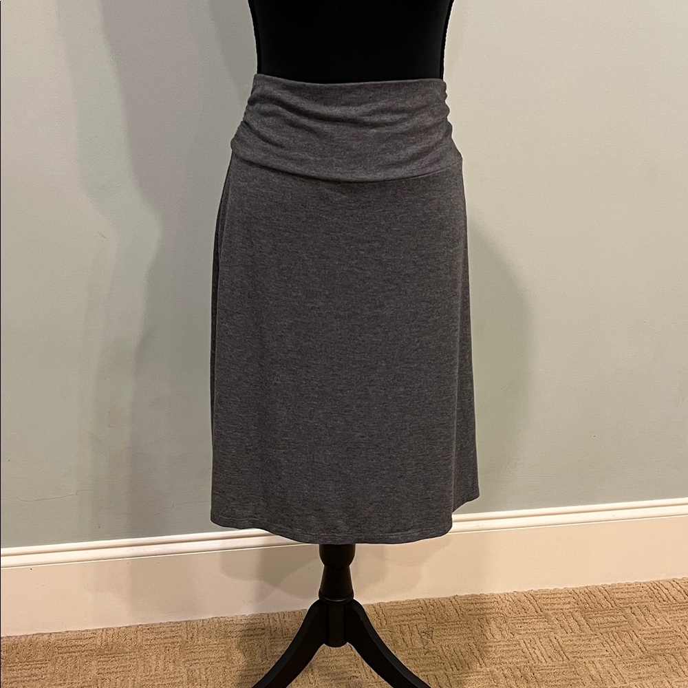 Faded Glory Charcoal A-Line Skirt